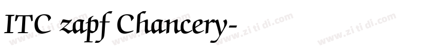 ITC zapf Chancery字体转换